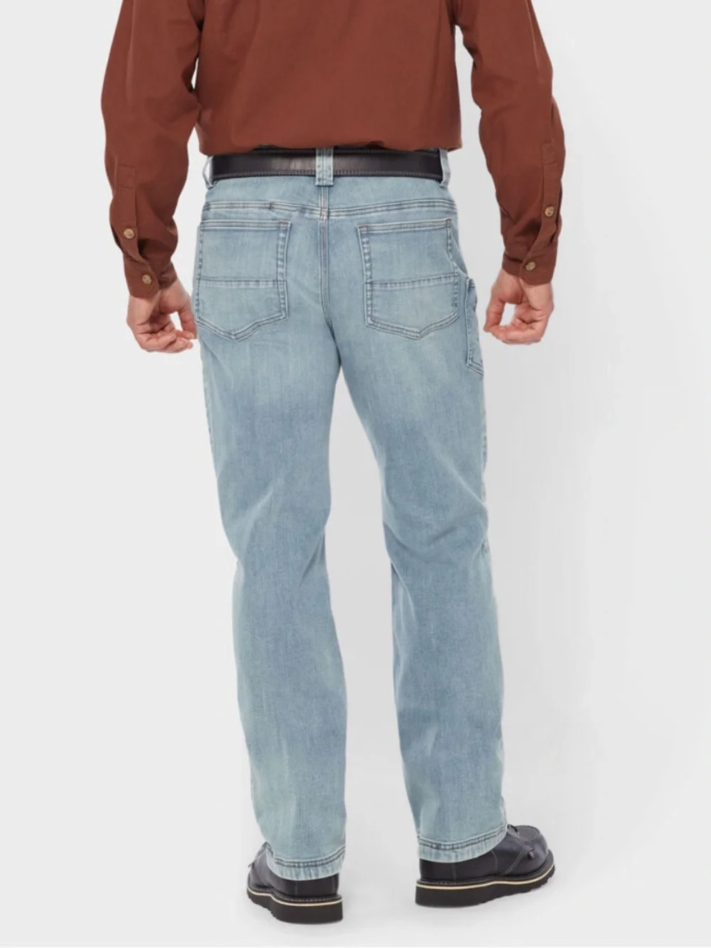 Duluth Ballroom Double Flex Relaxed Fit Jeans Light Wash Denim 46x30 NWT IN PKG